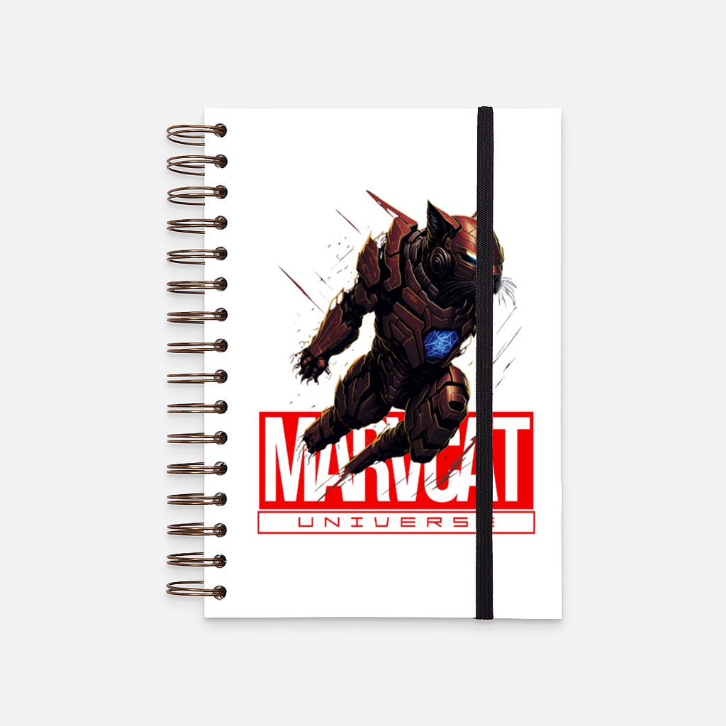 

Hard Cover Notebook iron cat
