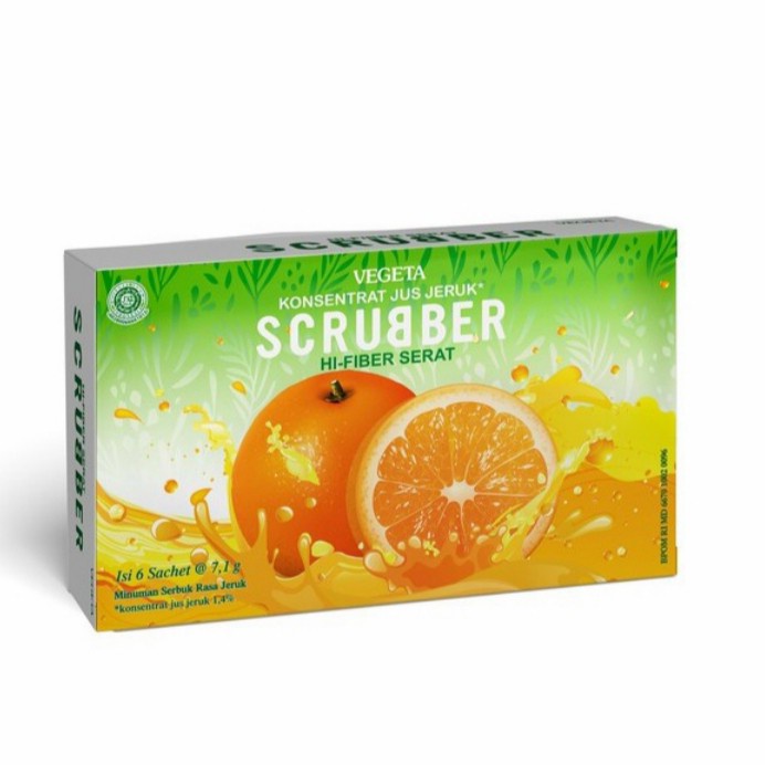 

vegeta scrubber hi fiber serat isi 6 sachet / penambah serat makanan