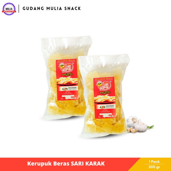 

Karak Mentah SARI KARAK Rasa Bawang | Kerupuk Beras Gendar Puli