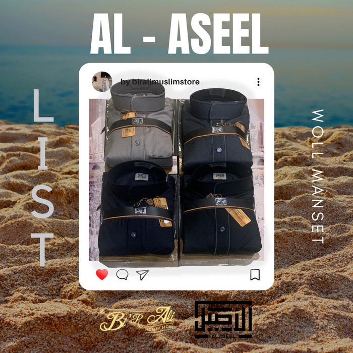 Jubah Al Aseel  Woll Dewasa List Manset