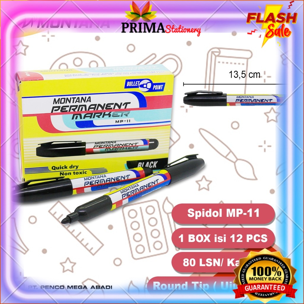

1 PSC SPIDOL MP11 PERMAMENT HITAM SEMUA