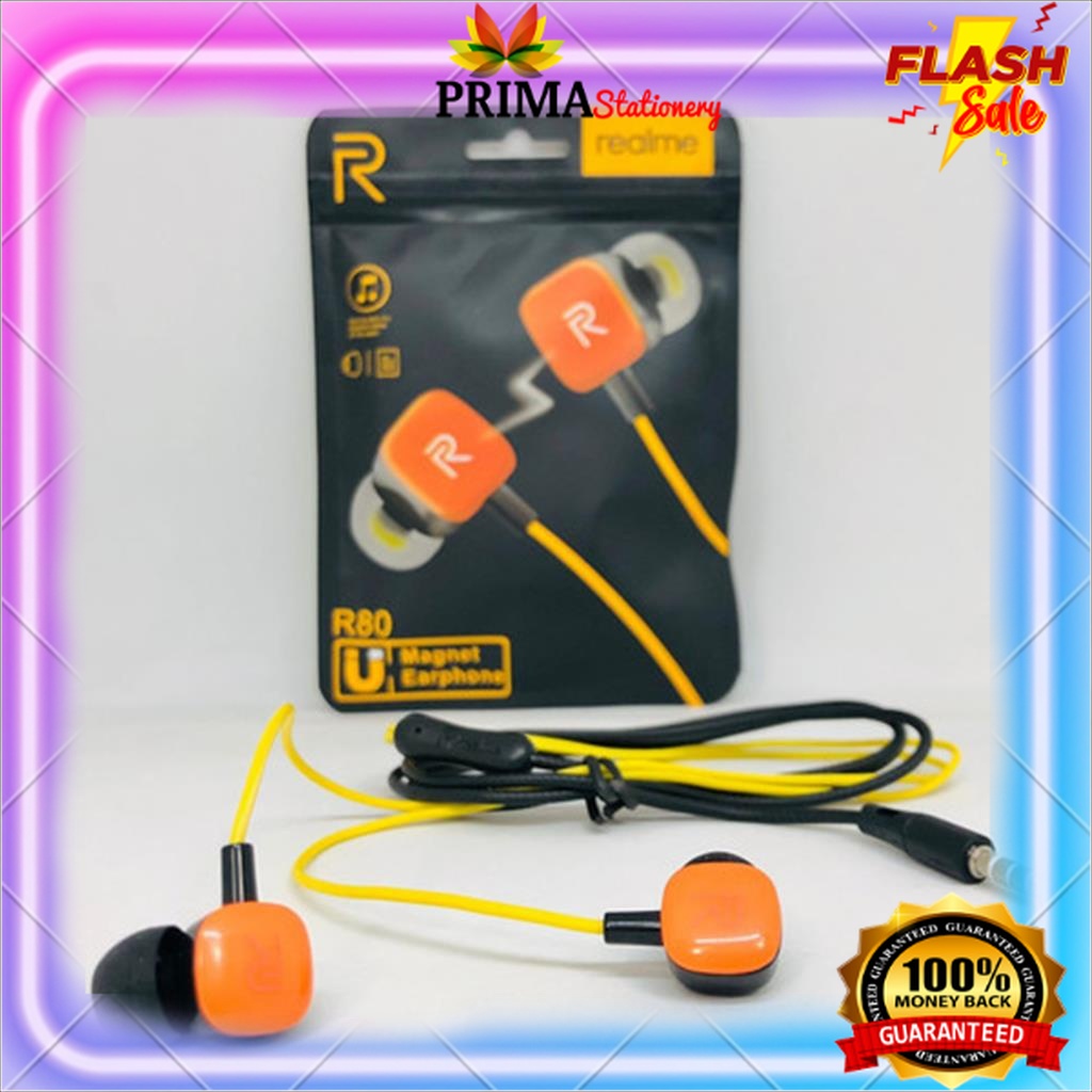KMP - Headset / Handsfree Realme  Earphone Buds R80 With Mic
