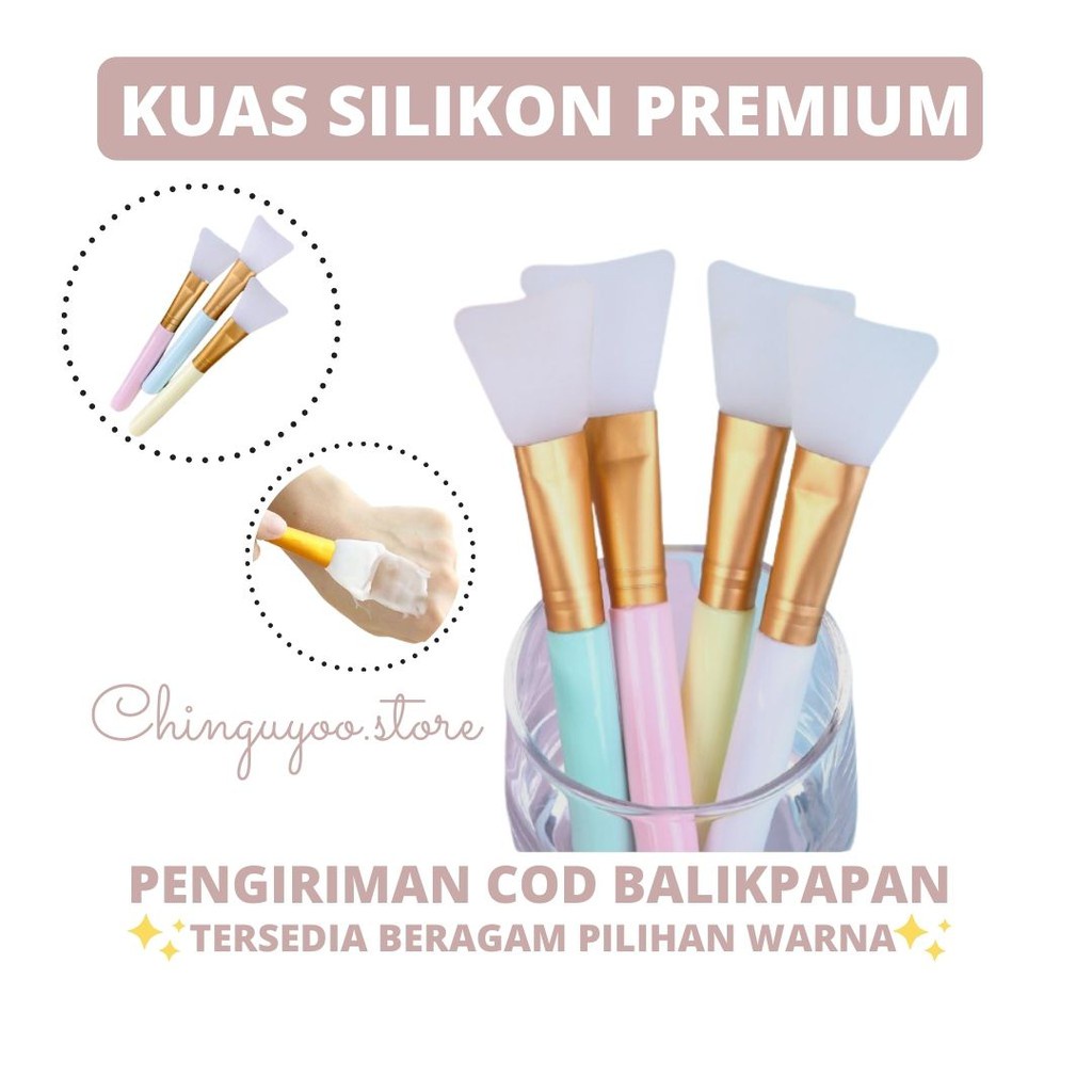 Kuas masker silicon alker / silikon / spatula / kuas masker wajah / kuas wajah [ balikpapan ]