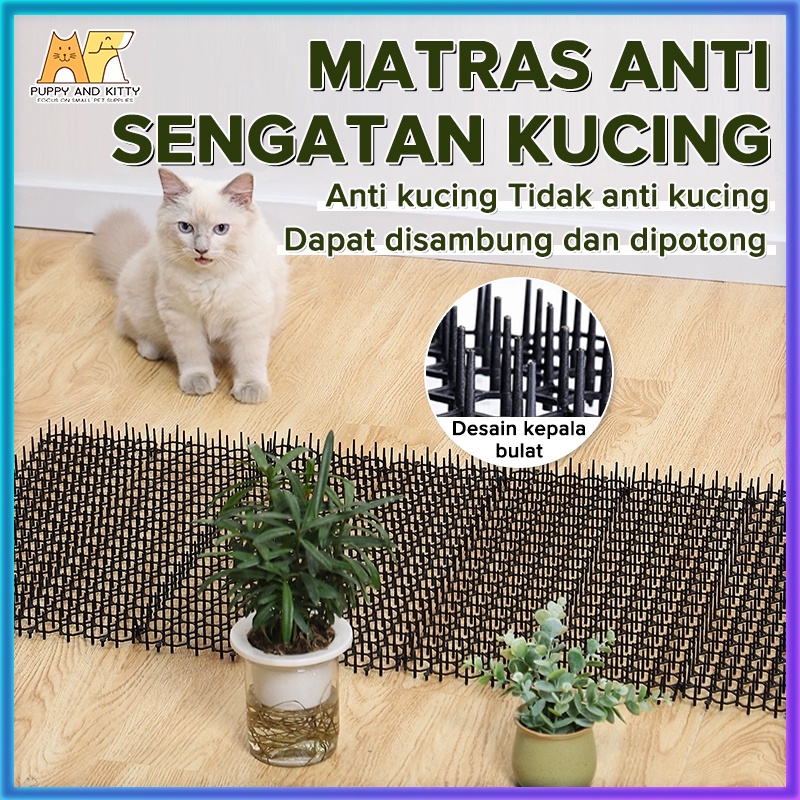 Kucing Balkon Balkon Pengusir Kucing Plastik Senjata Ajaib 49cmx13cm Tikar Berduri Anti Kucing Rumah