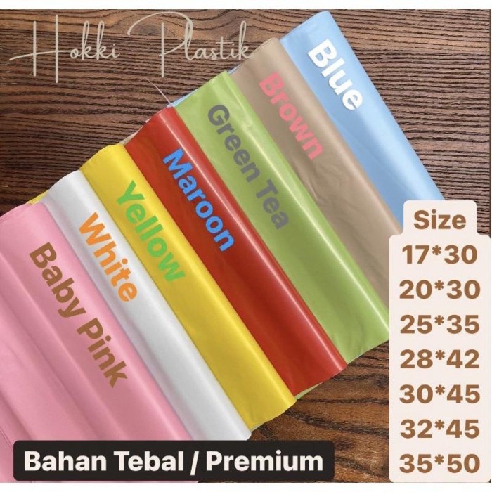 

polymailer 45x55 plastik online warna brown tea isi 100 lembar