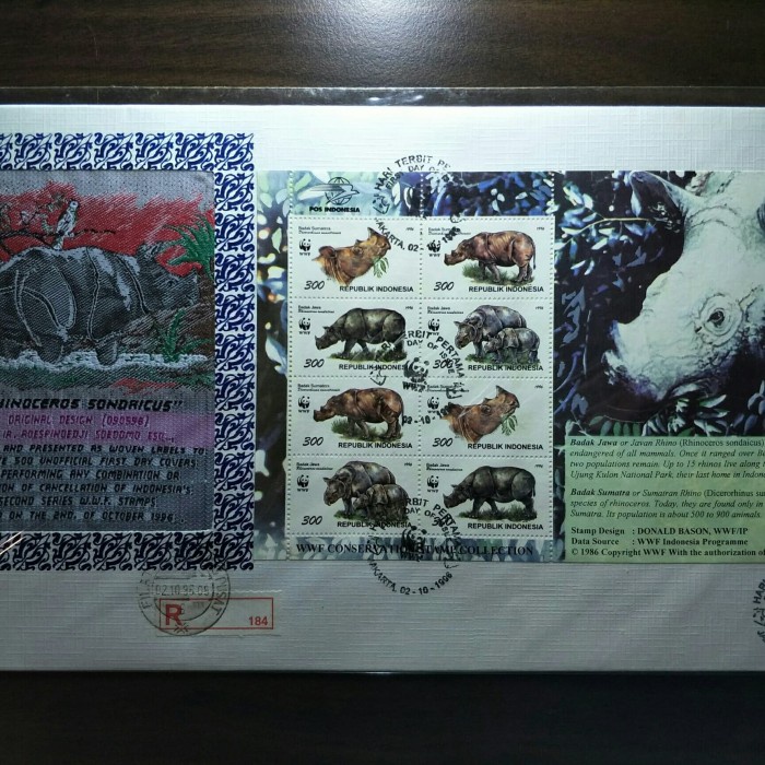 

Perangko Full Sheet Badak Seri WWF - 1996 - Prangko Indonesia