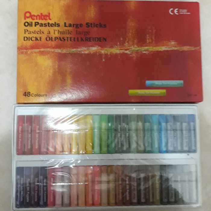 

Crayon Pentel oil pastels large sticks stik besar 48w