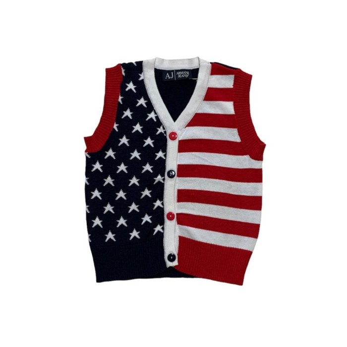 Rompi Rajut Anak Laki-Laki Tanpa Lengan Boy Knitted Vest Motif Fashion Casual Import