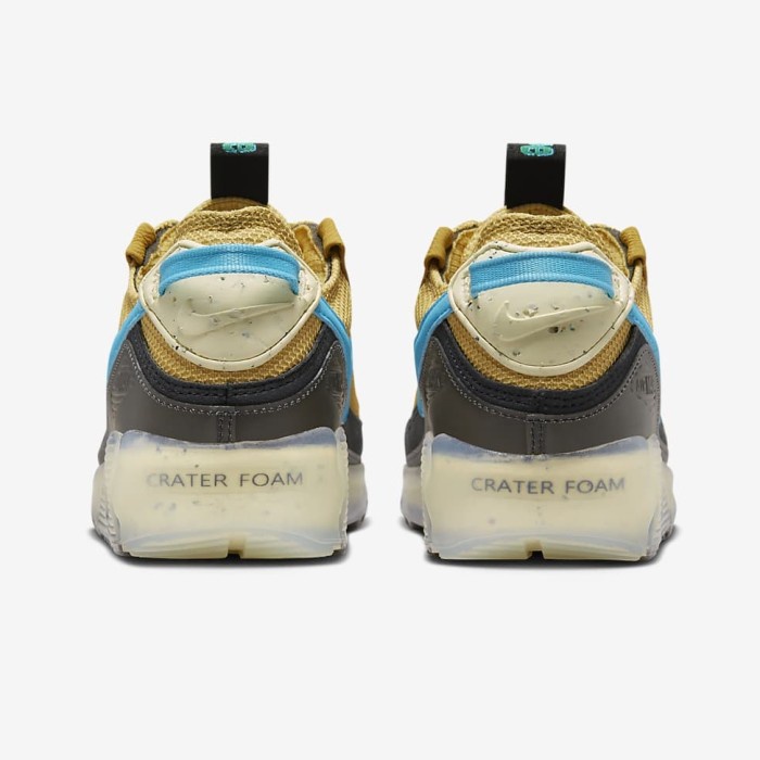 NIKE AIR MAX TERRASCAPE 90 WHEAT GOLD BLUE LIGHTNING - 44.5