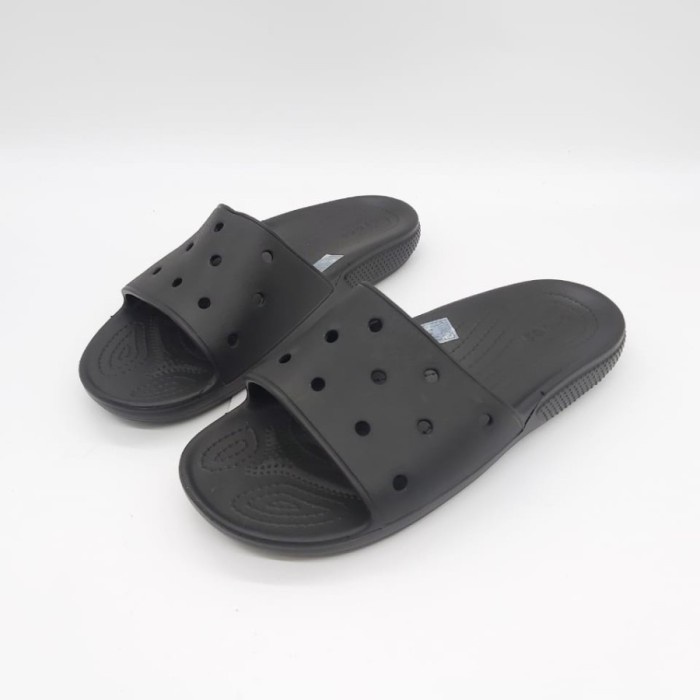 Crocs / Croccs Classic Slide / Sandal Slide Crocs / Crocs Slide Unisex - Hitam, 37