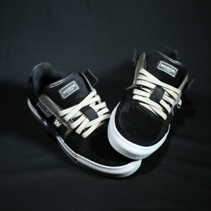 SKATEBOARD SNEAKERS GEMUK | SEPATU STEPPED WAWON LEATHER - BWMG - 45