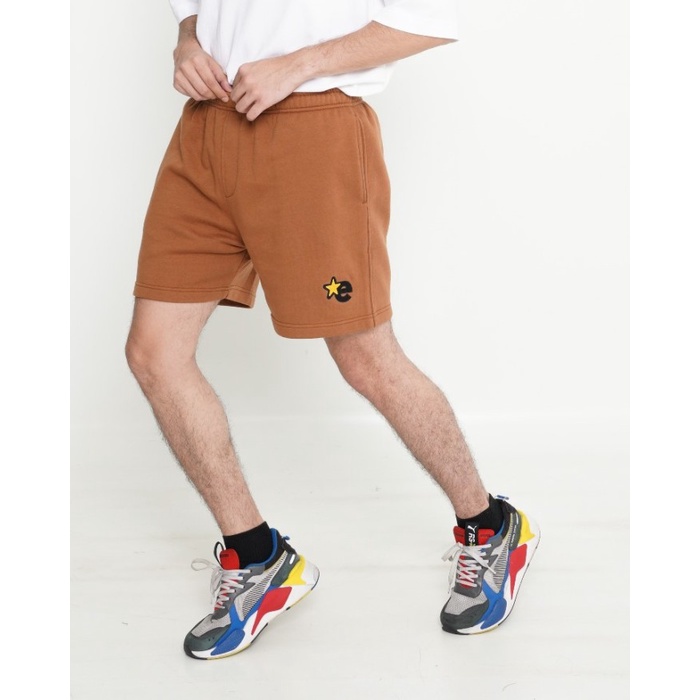 Celana Pendek Unisex Erigo Fleece Short Pants Heriger Brown - Heriger Brown,28