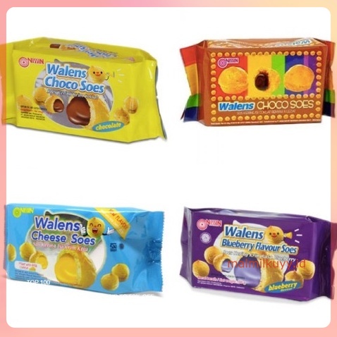 

NISSIN WALENS CHOCO SOES 100gr SUS KERING ISI COKELAT PASTA RENYAH LEZAT BLUEBERRY CHEESE CHOCOLATE MAKANAN RINGAN CEMILAN ANAK BISKUIT KUE WAFER RENCENG KILOAN DUS KARTON