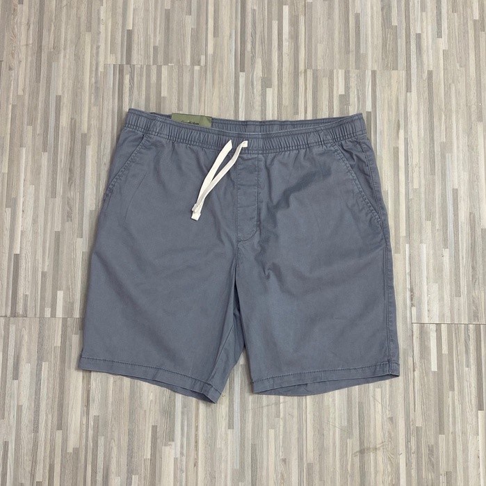 celana chino pendek goodfellow  branded pinggang karet - Biru, XS