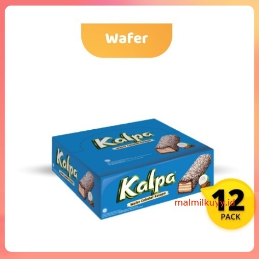 

KALPA WAFER COKELAT KELAPA DUS ( ISI 12 PCS x 24 GRAM ) EX 28 GR ECER COKLAT CHOCOLATE MAKANAN RINGAN SNACK CEMILAN ANAK GROSIR TERMURAH MAYORA BISKUIT KUE WAFFER BANDUNG BOX