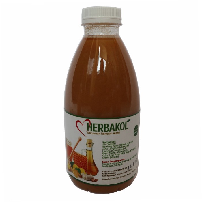 

Jus Herbal Bawang Putih+Jahe+Lemon Import+CukaApel+Madu HERBAKOL 300ml