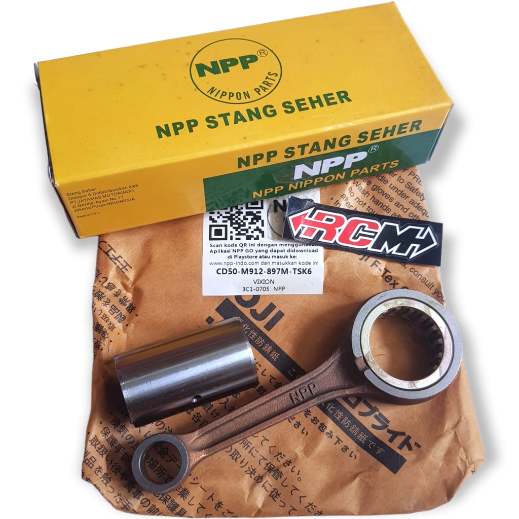 3C1-0705 STANG SETANG SEHER SEKER PISTON CONNECTING ROD CONROD KIT YAMAHA VIXION OLD LAMA ORI ORIGIN