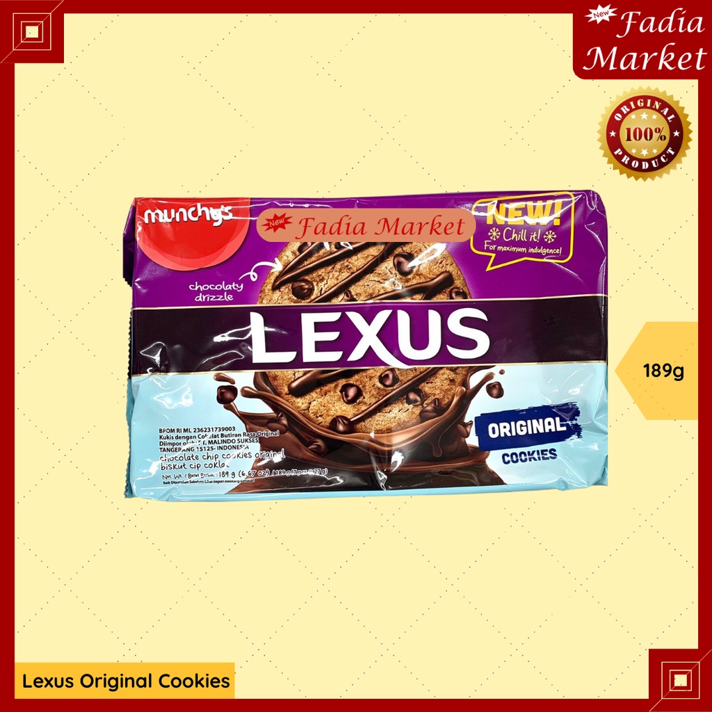 

DISKON EXP SEPTEMBER 2025 Lexus Original Cookies Choco Chip Coklat 189g