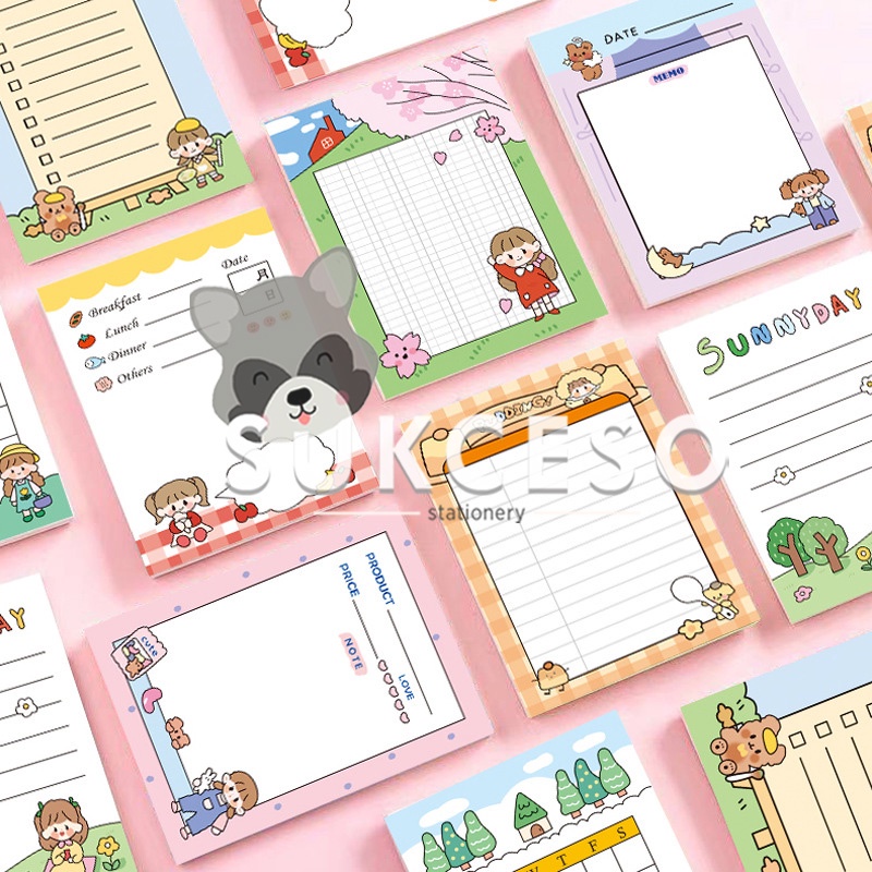 

Yejin Sunny Day Planning Memopad / Memo Note Notepad Lucu