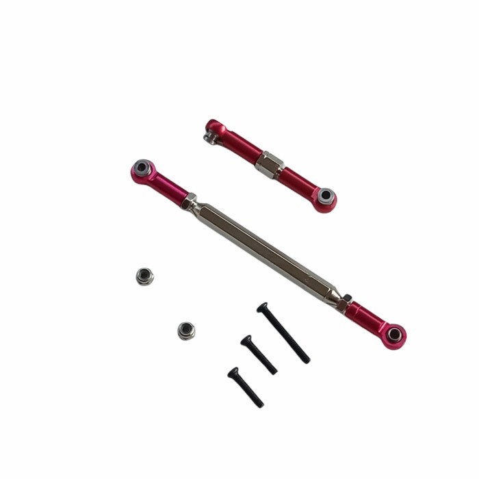 Servo link pull rod metal Steering link rod Rc MN D90 Wpl - Hitam