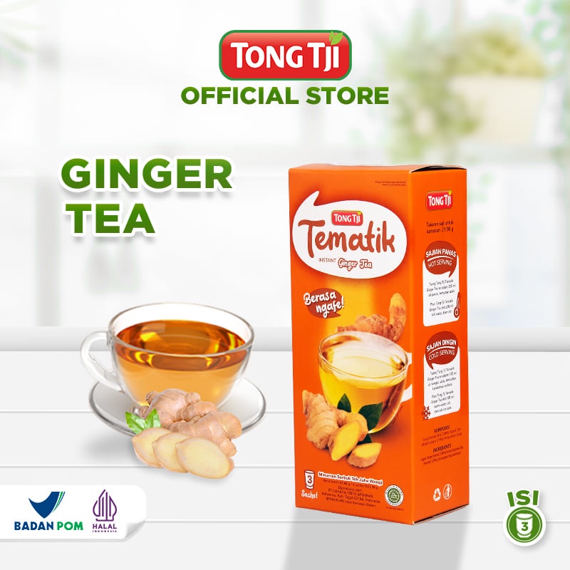 Promo Harga Tong Tji Tematik Instant Ginger Tea per 3 sachet 21 gr - Shopee
