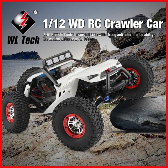 RC Car Mobil Offroad WL Toys 12427 12428 12428B 12428-B 12429 4WD LED - 12428