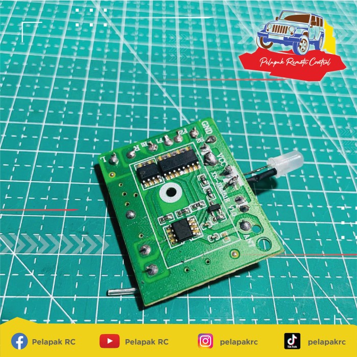 Remote RC modul pcb reciever rock crawler mobil remote control sparepa - XN-JD2151R