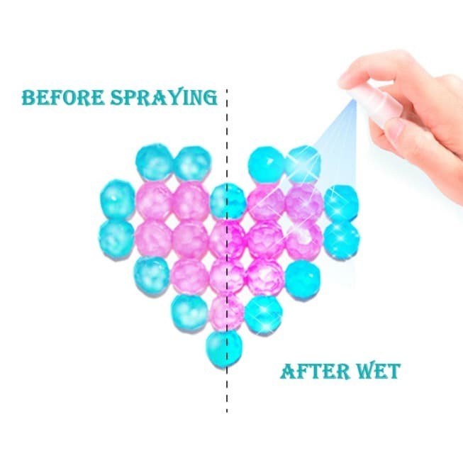 Diamonds Crystal Magic AquaBeads Edukasi Anak Kreativitas 1500 Beads