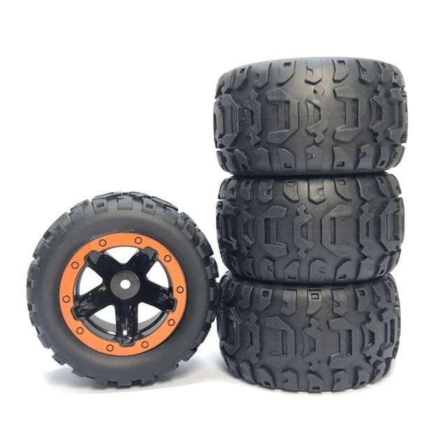 BAN RC TIRES 1/16 1/18 1/14 WLTOYS HBX XINLEHONG BUGGY TRUGGY MONSTER - Hitam