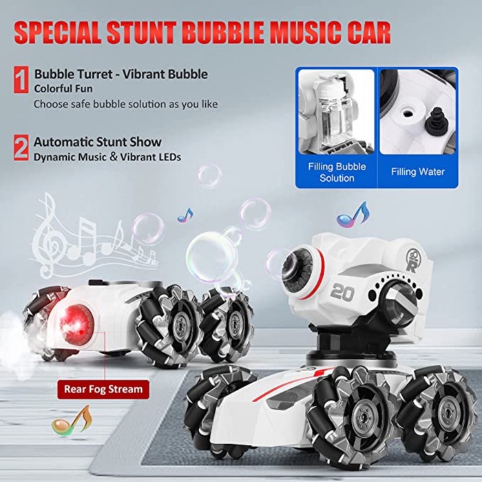 Mainan Anak Remote Control RC Tank Hand Gesture Sensor Tembak Peluru - Tank Orbeez