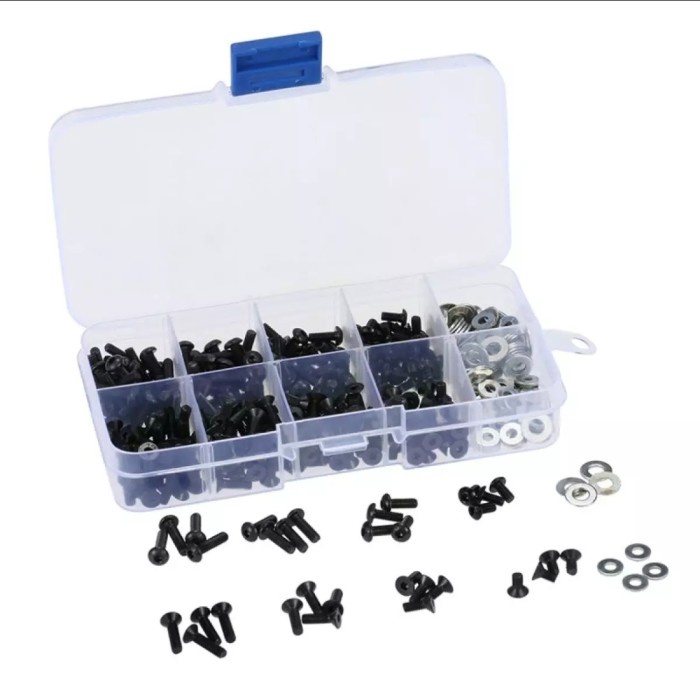 Screw Set RC Baut Hex Remote Control Mobil Screw RC 180 pcs