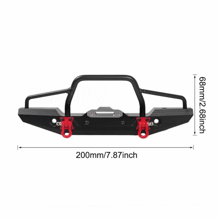 Metal front bumper Rc axial scx10 scx10 ii 1:10