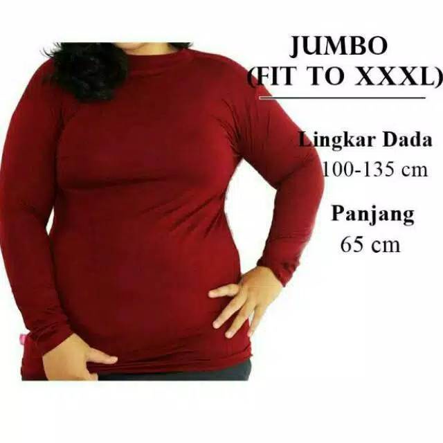 TERMURAH MANSET JUMBO XXL to XXXXL | ATASAN BIG SIZE | DALAMAN KAFTAN | INNER KAOS MUSLIMAH WANITA L