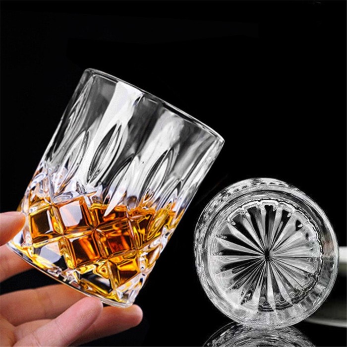 Whiskey Glass Gelas Kaca Gelas Air Minum | Gelas Kristal Whiskey Bir | Whisky On The Rocks Gelas Air