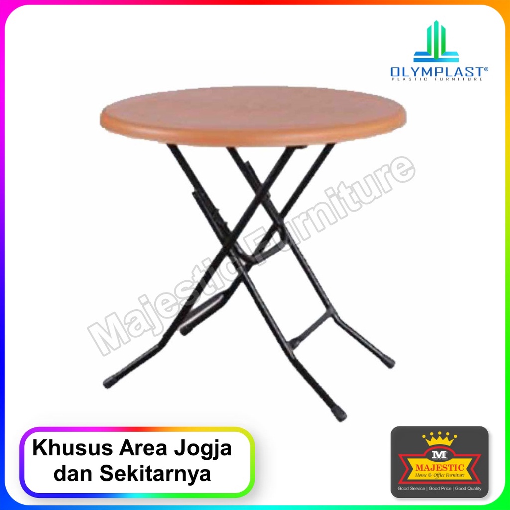 Meja Plastik - Olymplast ODT Round KL - Jogja