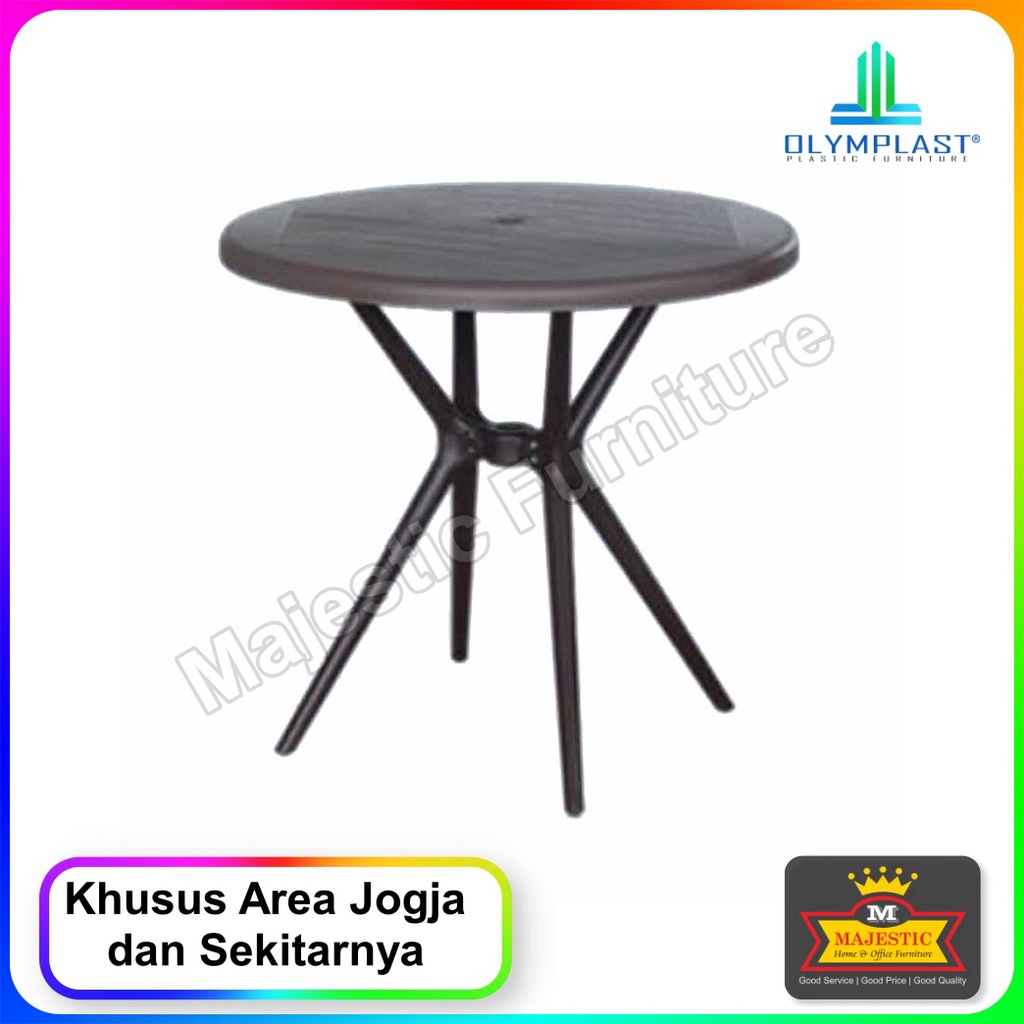 Meja Plastik - Olymplast ODT Round KP - Jogja
