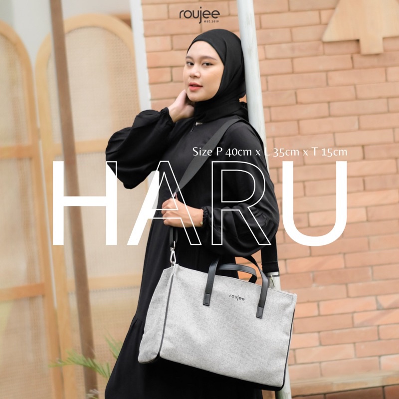 ROUJEE BAG HARU SIDOARJO - TOTEBAG KANVAS TAS KERJA TAS KANVAS TAS LAPTOP