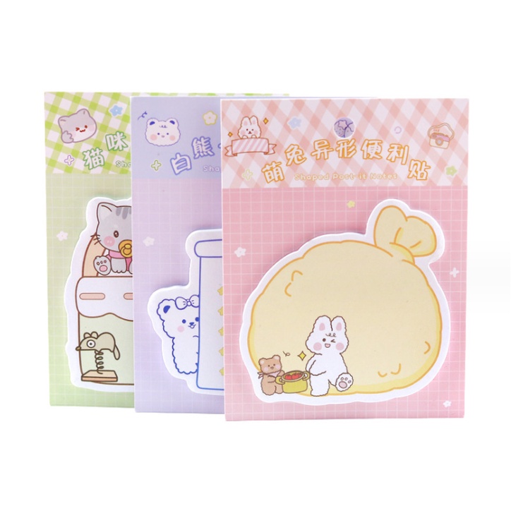 

J2 - Sticky notes special cartoon shaped memo tempel daily cat