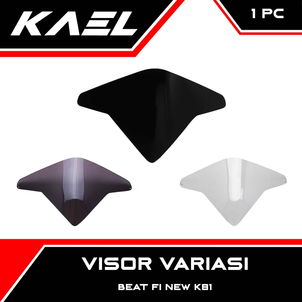 Visor Variasi Mini Kecil Beat Steet eSP FI New K81 2016-2019 Windshield Wind Shield Winsil Winshild 
