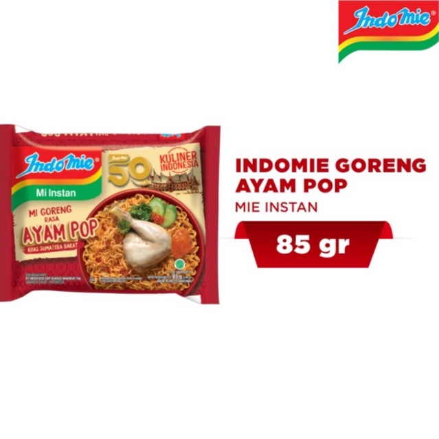 

Indomie Goreng Ayam Pop MI GORENG RASA AYAM POP ORIGINAL