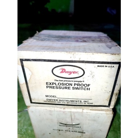 DWYER PRESSURE SWITCH 1950-0-2F