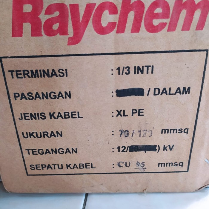 Terminasi Raychem 70/120 Indoor 3 core