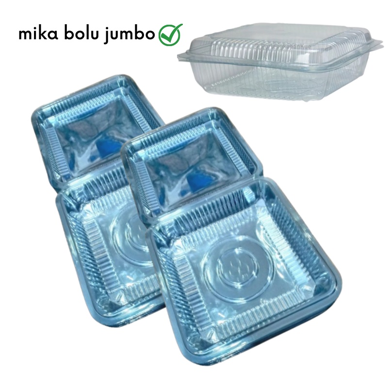 ADZ -C411- 1PCS Plastik Mika Kotak Bolu  - Mika Plastik Bolu - Kotak Kue Plastik