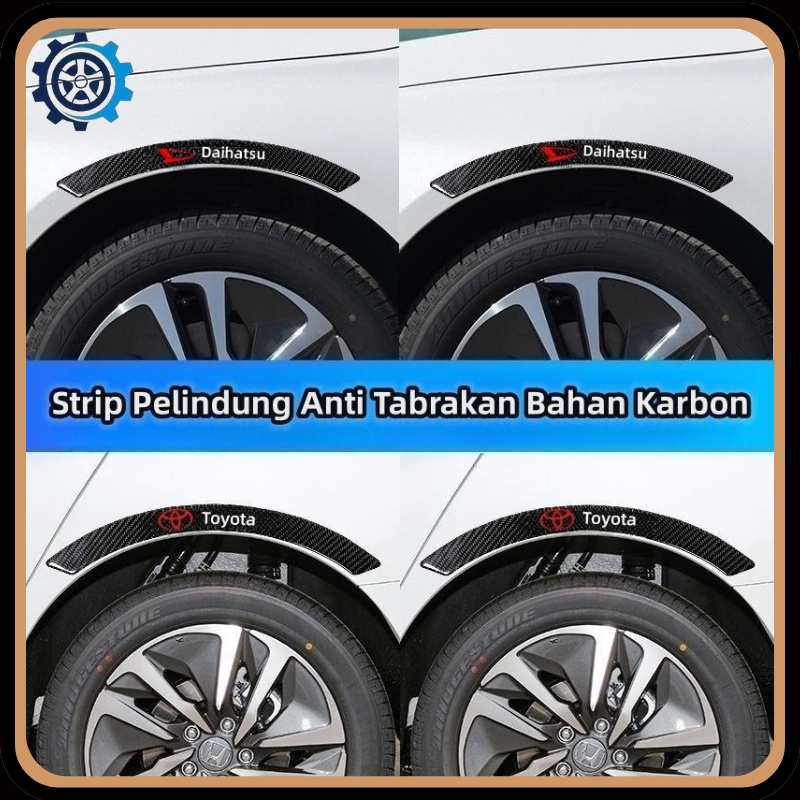 4pcs Pelindung Fender Roda Ban Fender Guard Bar Silikon Anti Gores Fender Bumper Guard Over Fender Universal Karet Mobil 【Leleh】