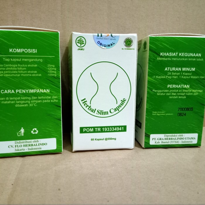 Promo HSC Slimming Capsules HSC Obat Pelangsing Badan Asli Original