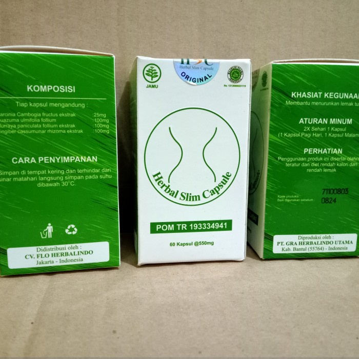 Promo HSC Slimming Capsules HSC Obat Pelangsing Badan Asli Original