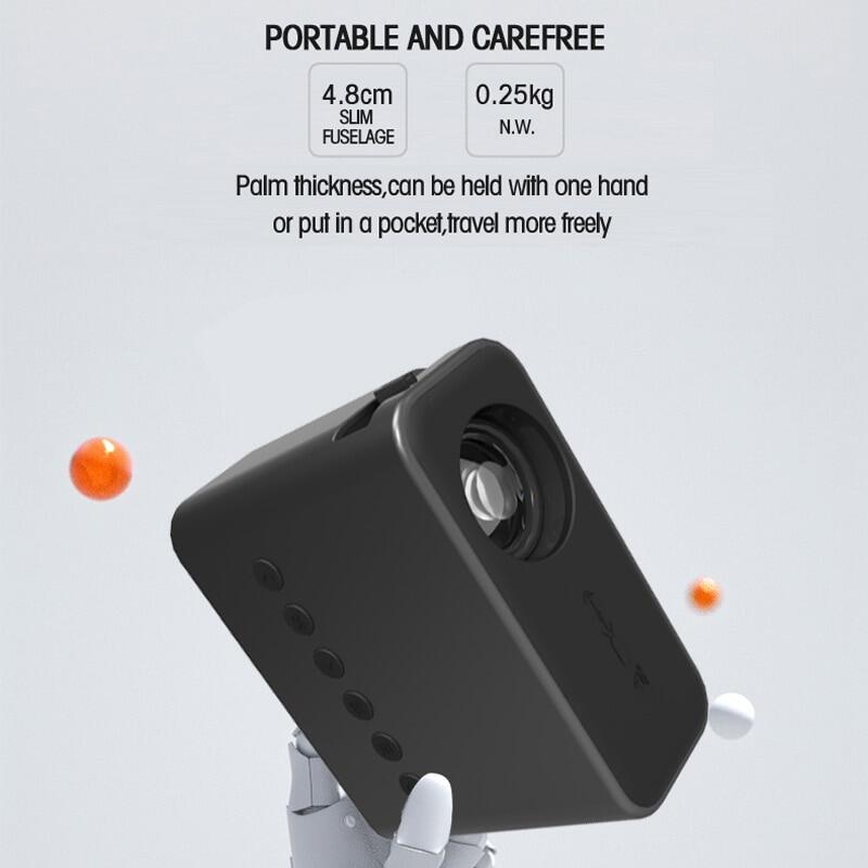 Nippy Proyektor LED Mini Portable Home Theater Infokus Projector Ponsel Android Murah Dan Canggih Pr