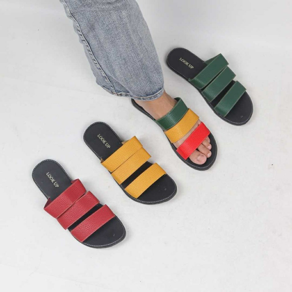 ILENA Look Up Sandal Kulit Wanita Sandal Strap Papirut Series