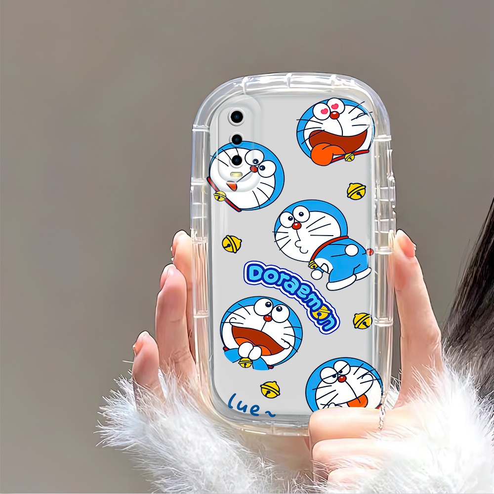 Vivo Y12A Y20SG Y20i Y20S Y12S Y20 2021 Untuk Hp Case Soft Softcase Handphone Cover Soap Shell Casing Doraemon Mempunyai 5 Ekspresi Pola
