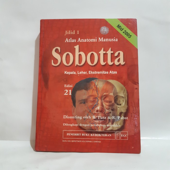 ATLAS ANATOMI MANUSIA SOBOTTA ANATOMI 1 JILID 1 EDISI 21 PENERBIT EGC #OXL